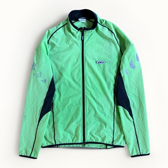 Louis Garneau Other - VTG Louis Garneau Fill-Zip Windbreaker Cycling Jacket Mens‎ S Green Lightweight
